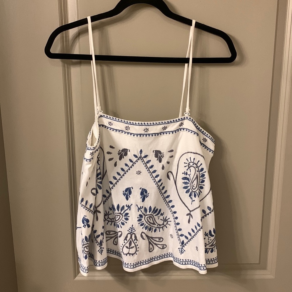 Free People embroidered top